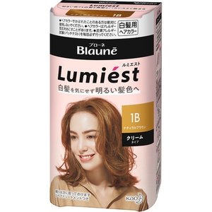 【１０個仕かける】 ブローネ ルミエストヘアカラー 皮膚軟化剤 1B 自然的赤銅色 1仕かける ×１０個仕かける 【決まり品】 全体染め用-ヘアケア・スタイリング