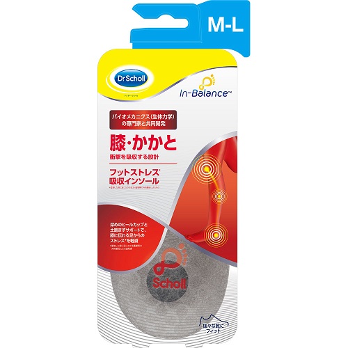 レキットベンキーザー ドクターショール インバランス フットストレス吸収インソール 膝・かかと M〜Lサイズ×18個セット 1ケース分