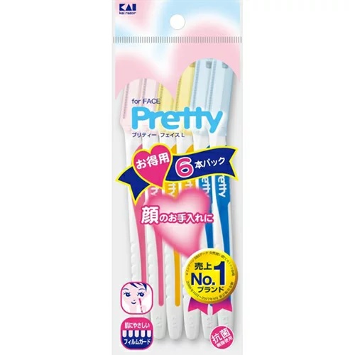 【３０個セット】 貝印 プリティーフェイスL 女性用カミソリ 6本入×３０個セット【正規品】【k】【mor】【ご注文後発送までに1週間前後頂戴する場合がございます】