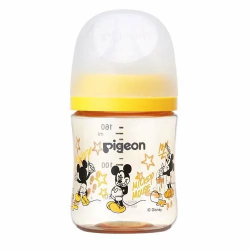 【３個セット】ピジョン 母乳実感 哺乳びん プラスチック Disney 160ml(1個)×３個セット 【正規品】【k】【ご注文後発送までに1週間前後頂戴する場合がございます】