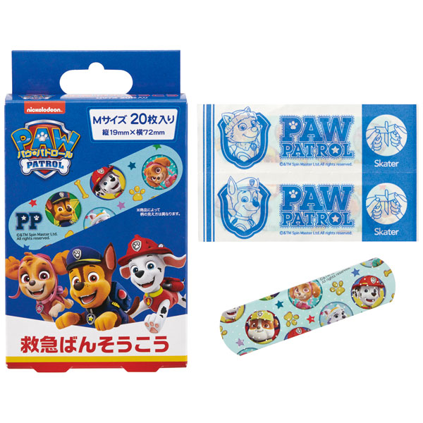 【３０個仕掛ける】 スケーター パウ・パトロール２１ 救急ばんそうこう 20枚入×３０個仕掛ける【置き目品】【mor】【t-10】