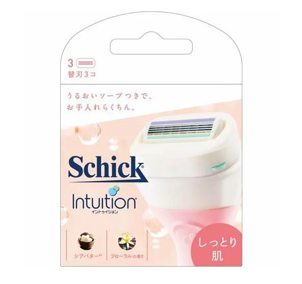 シック イントゥイション しっとり肌 替刃(3個入)×96個セット 1ケース分
