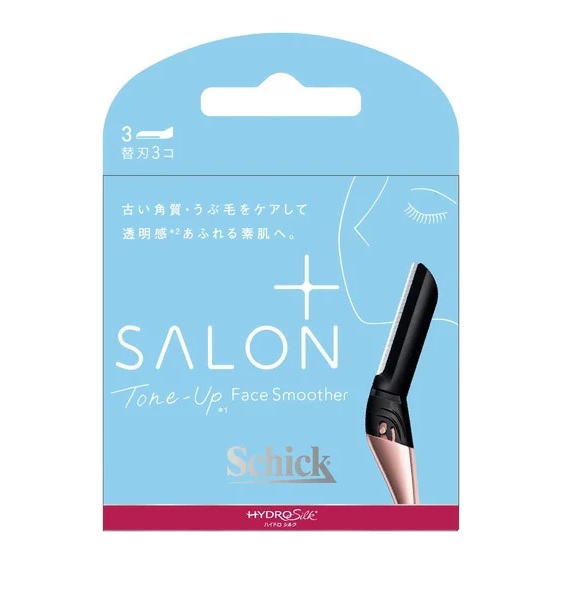 【９６個セット】【１ケース分】 シック ハイドロシルク サロンプラス フェイススムーサー 替刃(3個入)&times;９６個セット　１ケース分　 【正規品】【k】【mor】【ご注文後発送までに2週間前後頂戴する場合がございます】｜キュー バザール