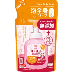 【４０個書き割り】【２容れもの分】 アラウベビー 泡五体石ケン しっとり 詰替(400ml)×４０個書き割り  ２容れもの分【定まり品】