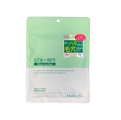 【３０個セット】 EVLISS Make.iN CICA×RETI 10days Face Mask(10枚入)×３０個セット【正規品】メイクイン シカ レチノール　フェイスマスク 10,320円