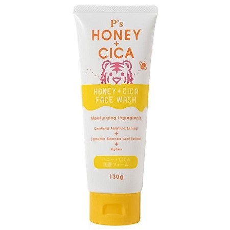 【４８個セット】【１ケース分】 TKコーポレーション P'S HONEY+CICA 洗顔フォーム 130g×４８個セット　１ケース分　【正規品】