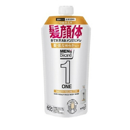 【３０個仕掛ける】 名取り草 メンズビオレ ONE オールインワン 髪肌木目細か手合い つめかえ用(340ml)×３０個仕掛ける【置き目品】