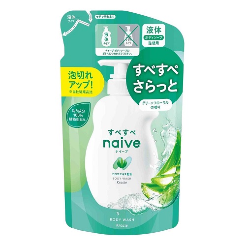 【３０個セット】 クラシエ ナイーブ ボディソープ アロエエキス配合 詰替(360ml)&times;３０個セット【正規品】｜キュー バザール