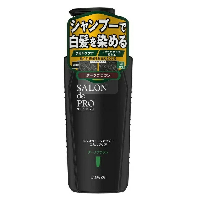 【２４個セット】【１ケース分】 ダリヤ サロンドプロ メンズカラーシャンプー スカルプケア ダークブラウン×２４個セット　１ケース分【正規品】【t-3】