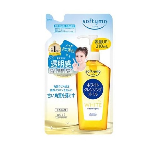 【３６個セット】【１ケース分】 コーセー ソフティモ ホワイト クレンジングオイル つめかえ(210ml)×３６個セット　１ケース分　【正規品】