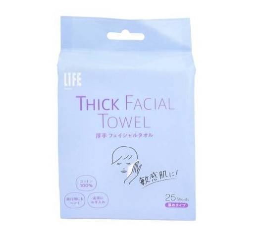 【３０個セット】 平和メディク ライフ 厚手フェイシャルタオル 厚めタイプ(25枚入)×３０個セット【正規品】【k】【ご注文後発送までに1週間前後頂戴する場合がございます】