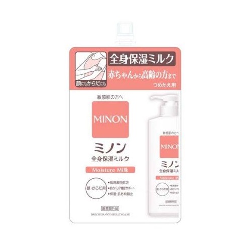 【２０個書き割り】 第一三共ヘルスケア ミノン 五体保湿乳汁 詰め替え用(320ml)×２０個書き割り【定まり品】