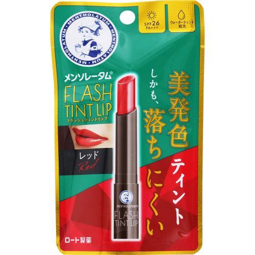【３０個セット】 ロート製薬　メンソレータム　フラッシュティントレッド×３０個セット【正規品】
