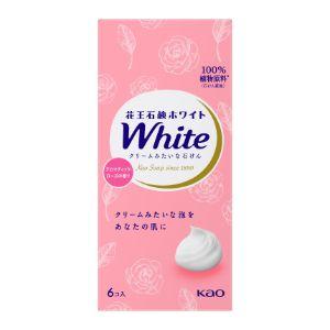 【２０個セット】【１ケース分】 花王石鹸ホワイト　アロマティック　ローズの香り　普通サイズ６個入り×２０個セット　１ケース分　【正規品】
