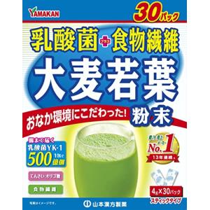 【４０個セット】【２ケース分】 山本漢方製薬　お徳用　　乳酸菌＋大麦若葉粉末　 4ｇ&times;30包 &times;４０個セット　 ２ケース分【正規品】 ※軽減税率対象品｜キュー バザール 31,384円