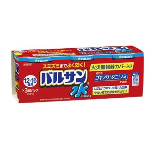 【第2類飲み薬】【１０個仕掛ける】 レック 水ではじめるバルサン 12-16畳用(25g×3個入)  ×１０個仕掛ける【置き目品】