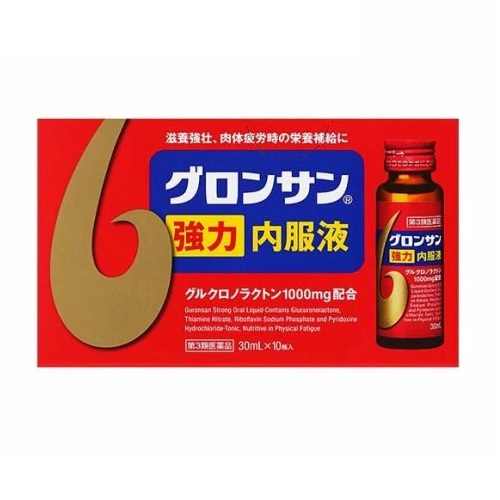 【第3類医薬品】【１２個セット】【１ケース分】 レック グロンサン 強力内服液(30ml×10本入)×１２個セット　１ケース分【正規品】