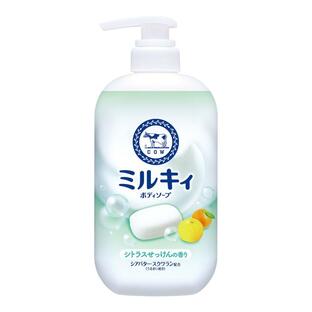 【３０個セット】 ミルキィボディソープ シトラスせっけんの香り ポンプ(500ml)&times;３０個セット【正規品】｜キュー バザール