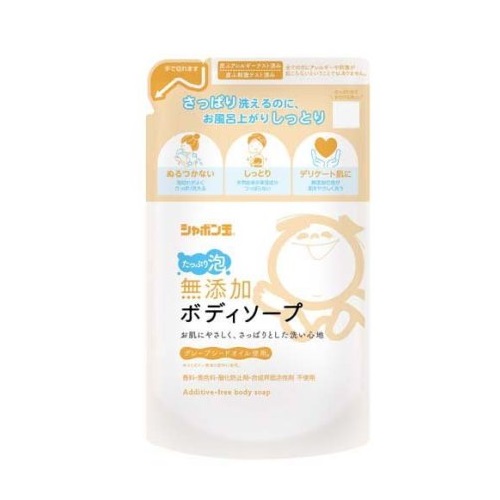 【１０個セット】 シャボン玉 無添加ボディソープ たっぷり泡 つめかえ用(470ml)×１０個セット【正規品】