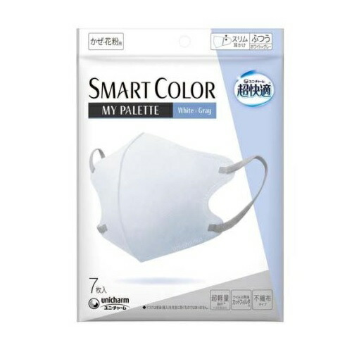 【８０個仕掛ける】【１入れもの分】 ユニ・チャーム 超好いたらしい SMARTCOLOR MyPalette White×Gray ふつう(7枚入)×８０個仕掛ける １入れもの分【置き目品】【mor】