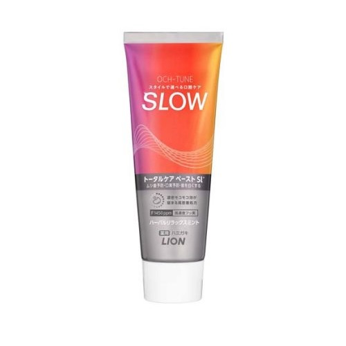 【２０個セット】 ライオン OCH-TUNE ハミガキ SLOW ハーバルリラックスミント(130g)&times;２０個セット【正規品】｜キュー バザール