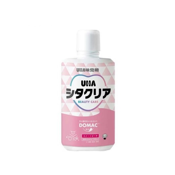 【３０個書き割り】 ユーハ UHAシタクリア 流動体はみがき スイートピーチ(500ml)×３０個書き割り【定め事品】