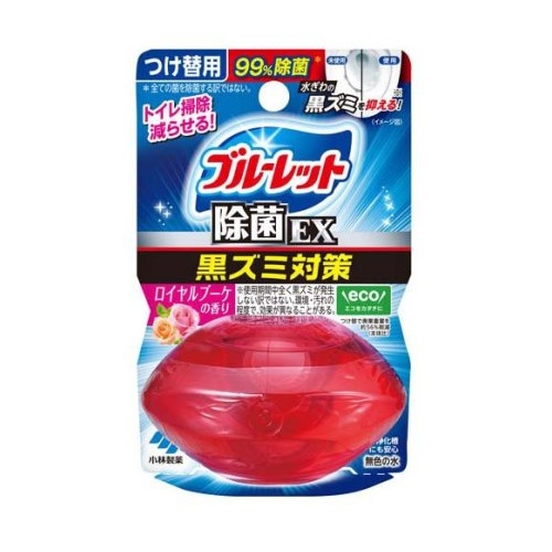 【３０個仕掛ける】 小林製薬 流動物青色ネットボール おくだけ除菌EX 黒ズミ打つ手 つけ替用 ロイヤル花束の芳ばしさ(67ml)×３０個仕掛ける【置き目品】 日用消耗品-日用品雑貨・文房具・手芸-消臭剤・芳香剤