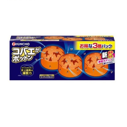 【２０個セット】 大日本除虫菊 金鳥 コバエがポットン 置き型(3個入)&times;２０個セット【正規品】｜キュー バザール