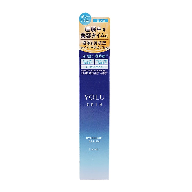 【５個セット】 I-ne YOLU スキン オーバーナイトセラム クリア(45ml)&times;５個セット【正規品】｜キュー バザール