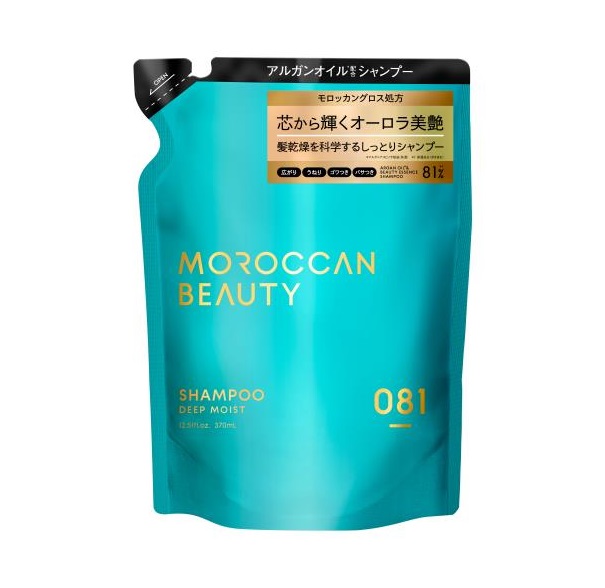 【３０個仕掛ける】 瓶ワークス モロッカンビューティ ディープモイスト シャンプー 詰め替え(370ml)×３０個仕掛ける【置き目品】