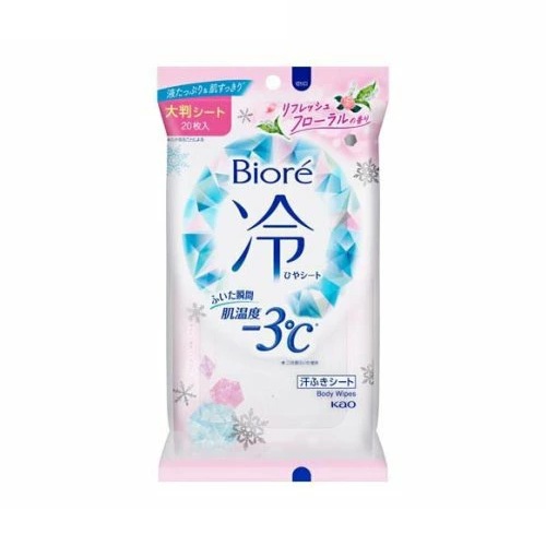 【30個セット】 花王 ビオレ 冷シート フローラル(20枚入)×30個セット【正規品】
