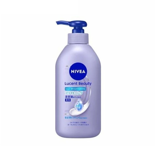 【１０個セット】 花王 ニベア ルーセントビューティ シルクブライトニング 美容液ボディミルク(330ml)&times;１０個セット【正規品】｜キュー バザール