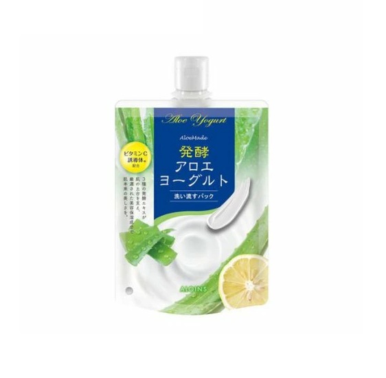 【２４個セット】【１ケース分】 アロインス アロエメイド 発酵アロエヨーグルト 洗い流すパック(170g)&times;２４個セット　１ケース分【正規品】｜キュー バザール