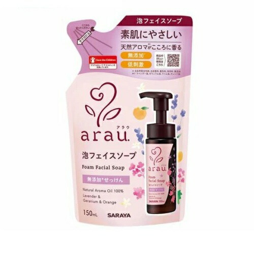 【30個セット】【1ケース分】 サラヤ アラウ. 泡フェイスソープ つめかえ(150ml)×30個セット 1ケース分【正規品】