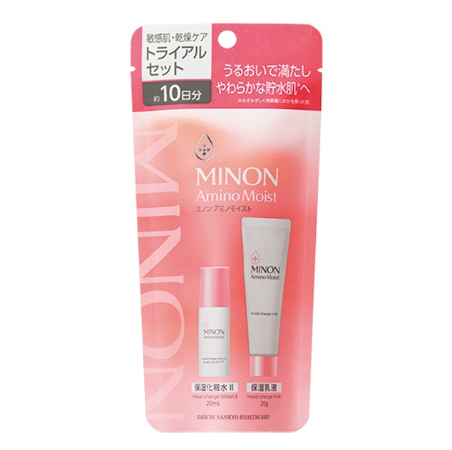 【30個セット】 第一三共ヘルスケア ミノン アミノモイスト 敏感肌・乾燥ケア トライアルセット(1セット)×30個セット【正規品】|キュー バザール