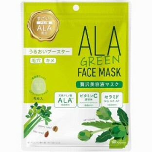 【３０個セット】 ALA　グリーンフェイスマスク　５枚入×３０個セット【正規品】