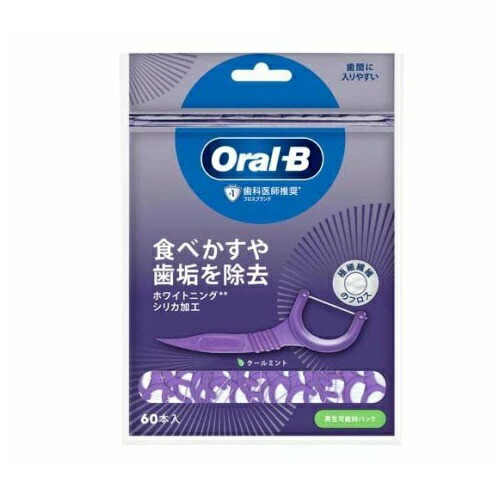 【１０個セット】 P&G オーラルB フロスピック ホワイトニング クールミント(60本入)×１０個セット【正規品】【ori】
