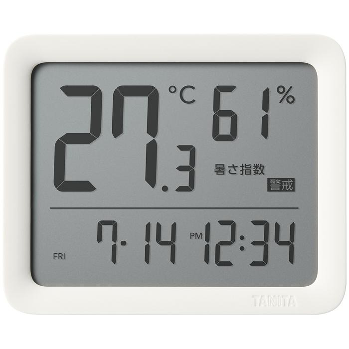 【３個セット】 タニタ コンディションセンサー デジタル温湿度計 時計 アイボリー TC-421-IV(1個)×３個セット【正規品】 【mor】【ご注文後発送までに1週間前後頂戴する場合がございます】