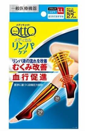【４８個書き割り】【１容れもの分】 メディキュット リンパ液世話をする 着圧靴下 ひざ下つま先なし LL(1足)×４８個書き割り １容れもの分【定まり品】【mor】【ご申しつける後送りとどけるまでに1週前後もらい受けるする切っ掛けがございます】