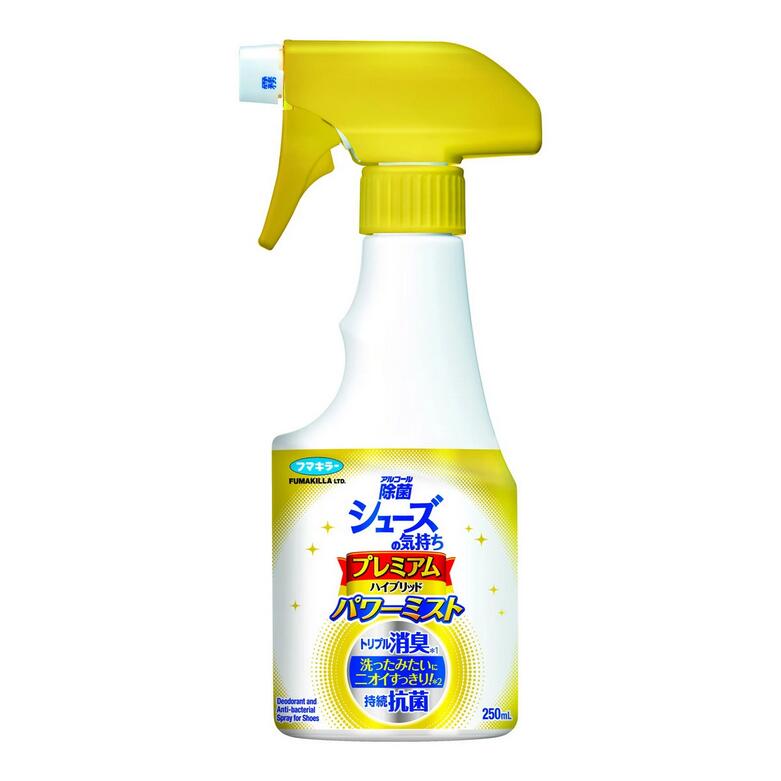 【１０個セット】 フマキラー シューズの気持ち プレミアムハイブリッド パワーミスト　 250mL×１０個セット【正規品】靴用消臭剤