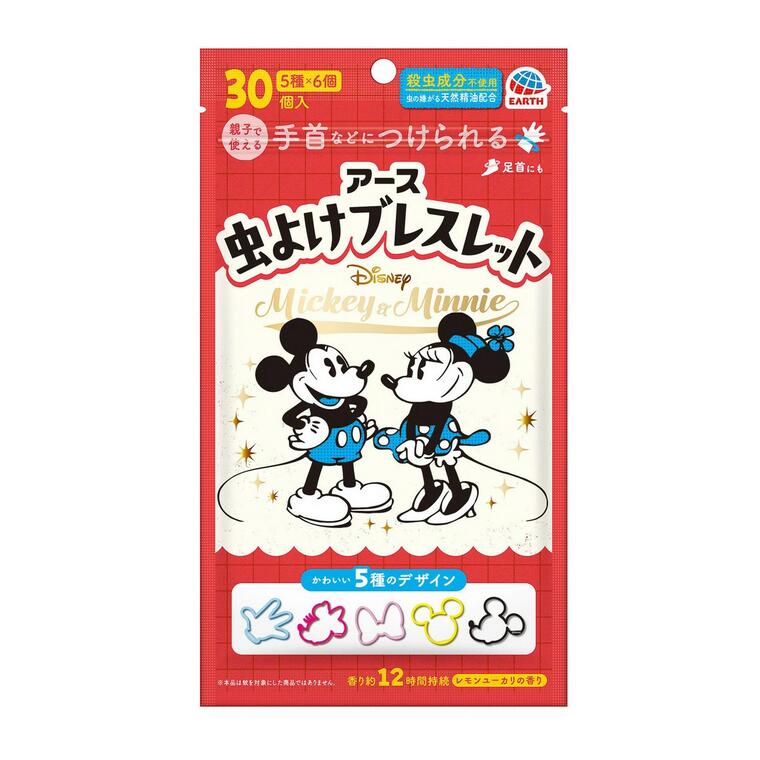 【３０個セット】 アース製薬 虫よけブレスレット ミッキー＆ミニー(30個入)×３０個セット【正規品】