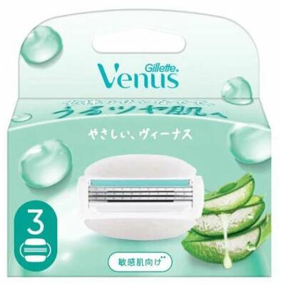 【４０個書き割り】【１容れもの分】 P\u0026G ジレット ヴィーナス うるツヤ肌 感じやすい肌むけ 3枚刃 替刃(3個入)×４０個書き割り １容れもの分【定め事品】