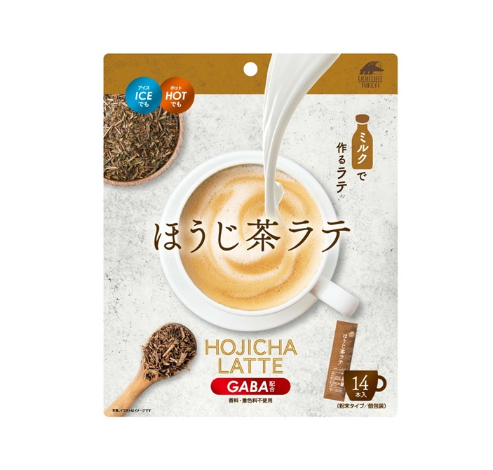 【１０個セット】 ユニマットリケン ほうじ茶ラテ GABA配合(10g×14本入)×１０個セット【正規品】※軽減税率対象品