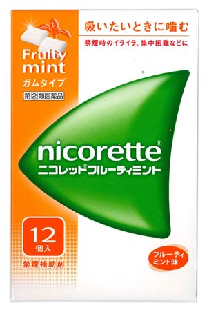 【第(2)類飲み薬】【２０個仕掛ける】 ニコレット フルーティミント １２個×２０個仕掛ける 【置き目品】