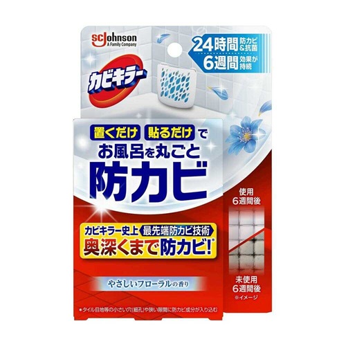 【３０個仕かける】 ジョンソン 菌類殺害者 お風呂を丸ごと防カビジェル フローラル 本体(8ml)×３０個仕かける【決まり品】 カビ取り剤-日用品雑貨・文房具・手芸