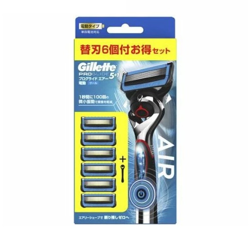 【24個セット】【1ケース分】 P&G ジレット プログライド エアー 電動タイプ カミソリホルダー 替え刃6個付き(1セット)×24個セット 1ケース分【正規品】【mor】|キュー バザール