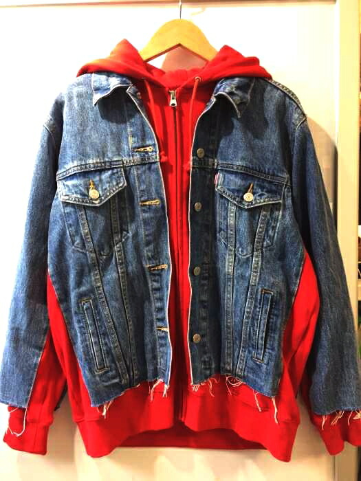 Levis Premium リーバイスプレミアム Ex Bf Hyb Hooded Trucker フード付きデニムジャケット メンズ アウター ジャケット 中古 ブランド古着バズストアbazzstore Aliancapeloimpacto Org Br