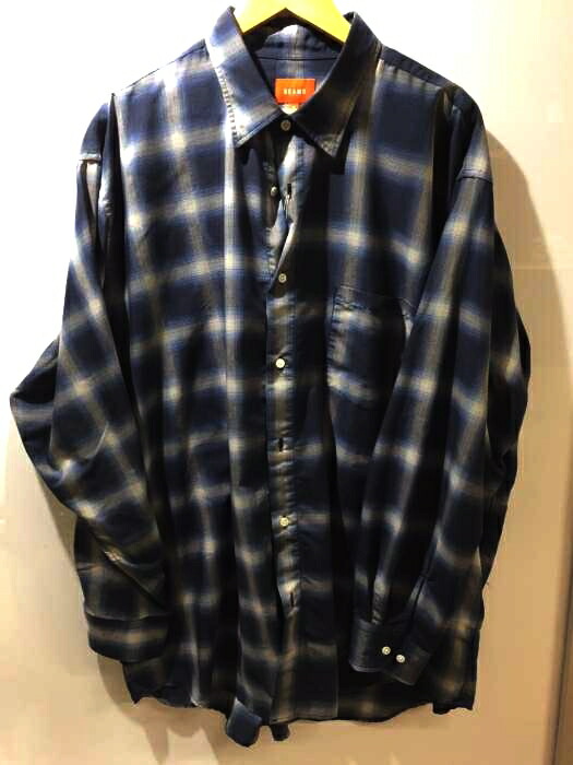 Beams ビームス パネルオンブレティーシャツ メンズ トップス インフォーマルシャツ メンズ Jpn Xl 中古 銘柄古着バズストア M Haitiopen Com