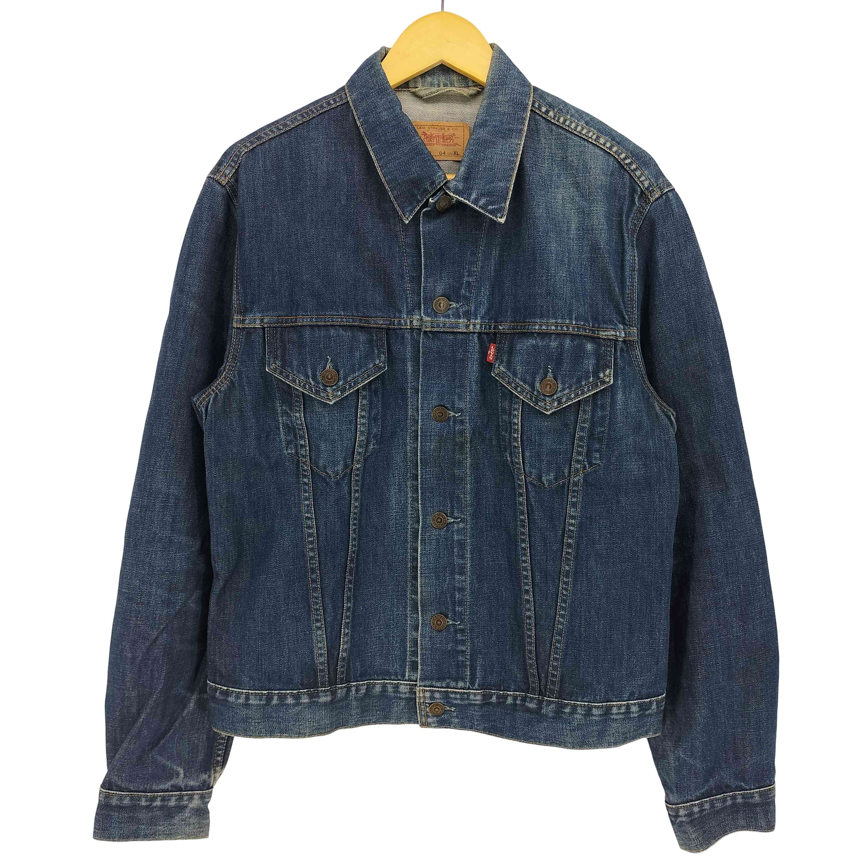 【中古】リーヴァイズジーンズ Levis クロアチア製 00S 70500 ユーロ ジーンズ トラッカー 上衣 メンズ import：XL