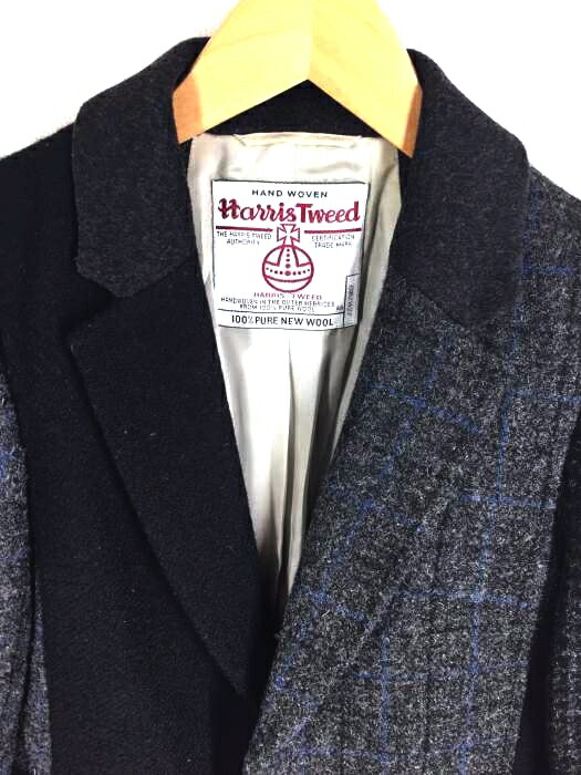 楽天市場 Harris Tweed ハリスツイード チェスターコート レディース グレー系 黒系 Jpn S 日本サイズ S 相当 c Hrs Twd Chester 中古 ブランド古着バズストアbazzstore 1109 Bazzstore ブランド古着バズストア